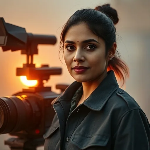 Saanvi Chaturvedi, Director of Photography — composite AI-generated portrait