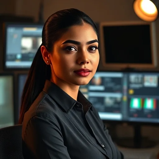 Riya Kulkarni, Editor — composite AI-generated portrait